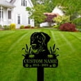 thumbnail image 3 of Handmadetneonsign Curly Coated Retriever Dog Memorial Metal With Stake, Retriever Metal Name Sign Stake, Dog Metal Stake Decor 45261, 3 of 5