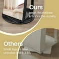 thumbnail image 3 of LEDREM 360° Rotatable Jewellery Armoire Cabinet With Lock, 6 LED & Borderless Full Length Mirror, Storage Rack & Partition, 3 of 6