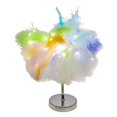 thumbnail image 1 of Al lado de la lámpara de mesa Lámpara de mesita de noche USB para fiesta Oficina Sala de estar Decoración del hogar Argén Yuyangstore Lámpara de noche, 1 of 8