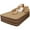 Brown, variant on YUCHANG Foldable Air Mattress with Headboard, with Built-In Inflatable Pump,Queen Size (80"x60"x19") for Bedroom, Living Room, and Outdoor Use (Gray)