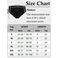 thumbnail image 7 of Aivtalk Womens Shiny Metallic Panties PU Leather Brief Wet Look Booty Shorts Low Rise Stretchy High Cut Bikini for Festival Clubwear Dancing Rave Bottom Black 3XL, 7 of 7
