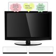 thumbnail image 2 of Tablero de mensajes para monitor de computadora Tablero de notas para pantalla Tablero de notas para monitor Montaje superior Monitor izquierdo y derecho Negro Transparente, Negro Transparente, 2 of 5