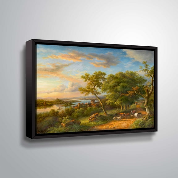 ArtWallHeading Home, Gallery Wrapped Floater-framed Canvas by David Rollins