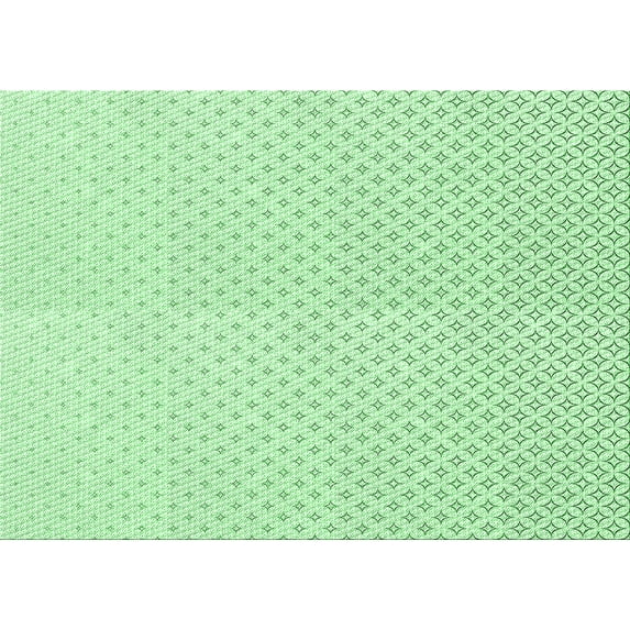 Ahgly Company Machine Washable Indoor Rectangle Transitional Mint Green Area Rugs, 2' x 5'