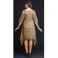 thumbnail image 5 of Bimba Orange Anemone & Tulip Floral Printed Asymmetrical Kurti Tops For Women Indian Summer Dress Tunic XSmall, 5 of 6