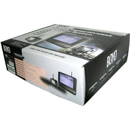 BOYO - Digital Wireless Rearview Camera with 7" Color LCD Monitor - Black