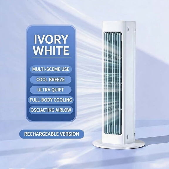 Portable Desktop Air Conditioner Fan with Remote Control, 3 Adjustable Wind Speeds USB Recharge Mini Cooler Fan Suitable for Indoor Home, Bedroom, Office, Kitchen Daily Use