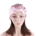 thumbnail image 3 of MasteelfCA 2Pcs Satin Nightcaps Beauty Hair Hats Shower Hats Sleeping Hats (Assorted Color), 3 of 8