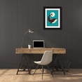 thumbnail image 3 of Fleck, Jay 18x24 Black Ornate Wood Framed with Double Matting Museum Art Print Titled - The Giraffe and The Whale, 3 of 4