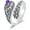 Eagle spoon ring, variant on Genuine Amethyst Spoon Ring for Women 925 Sterling Silver Butterfly/Bee/Dragonfly/Eagle/Bird Spoon Rings Real Amethyst Jewelry for Her Wife
