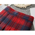 thumbnail image 3 of 1PCS pleated skirt 2022 new plaid skirt-red and black plaid-XL, 3 of 5