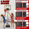 thumbnail image 6 of JoyStone Kids Basketball Hoop with Scoreboard & Timer, Adjustable Height 3ft-5.8ft for Young Kids Play Indoor and Outdoor Metal Hoop, 6 of 10