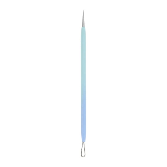 Unique Bargains 1 Pc Portable Gradient Pimple Extractor Blue Purple