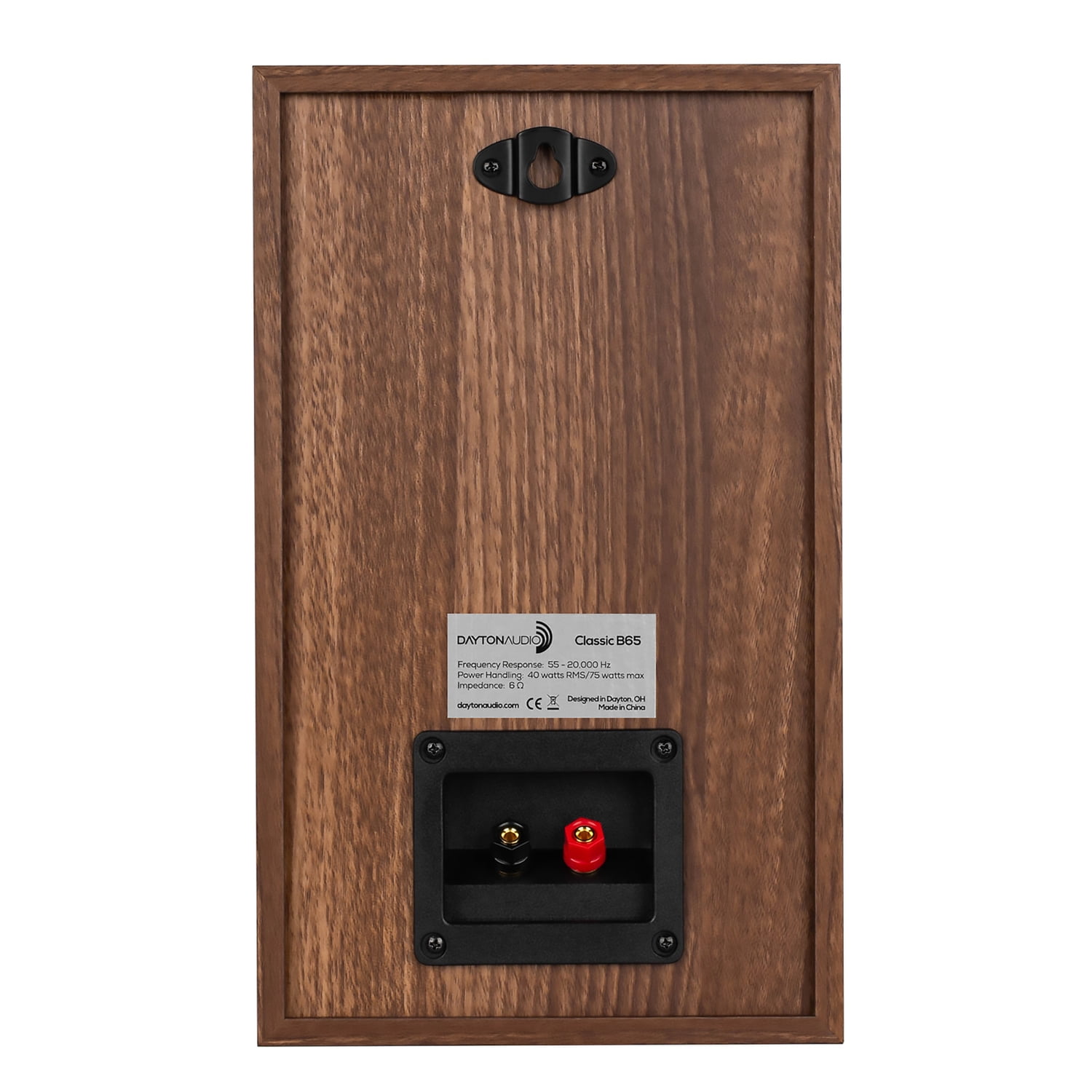 Dayton Audio Classic B65 Bookshelf/Surround Speaker Set with 6-1/2-In. Woofers, 2 Count (Oak)