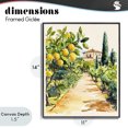 thumbnail image 4 of Stupell Industries Traditional Lemon Grove Pathway Black Framed Giclee Art, 11 x 14, by LSR Design Studio, 4 of 8
