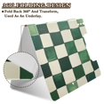 thumbnail image 2 of FORMRS A4 Clipboard Folder with Pen Holder Horizontal Foldable School Office Binder, Green and White Plaid Pattern, 2 of 9
