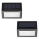 thumbnail image 1 of grey Paquete de 2 luces solares para exteriores, 6 luces LED solares para camino, luces de seguridad para pasos de puerta trasera de jardín, 1 of 4