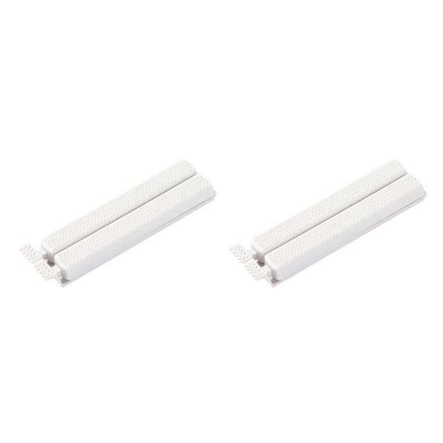 serony 2pcs Pure Color Sealing Clip Food Preservation Pure Color Household Tea Snack Pouch Sealer beige L 2Set