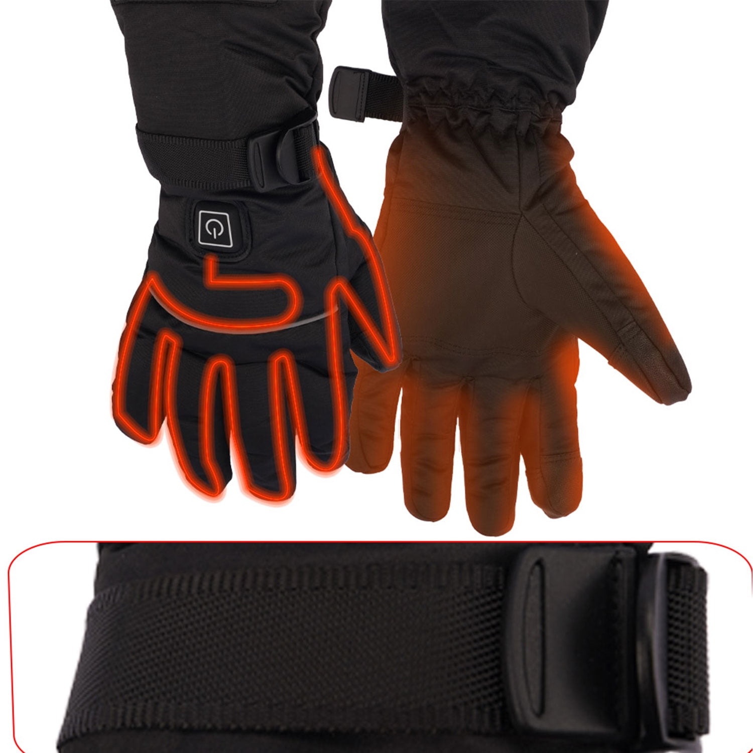 Rtmgob Unisex Heated Gloves, USB Rechargeable Touchscreen Heated