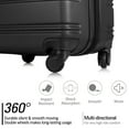 thumbnail image 5 of Luggage Sets 3 Piece(20/24/28) with Hard-sided Lightweight ABS Material, Travel Suitcases with Silent 360°Spinner Wheels, Suitcase with TSA Lock and Retractable Pull Rod for Business and Travel, 5 of 8