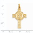 thumbnail image 2 of Beautiful 14k Cross w/St. Jude Medal Pendant, 2 of 2
