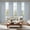 Chambray Blue, variant on Pinch Pleated Thick Linen Curtains 96 Inch 4 Panels Set Back Tab Memory Trained Pinch Pleat Semi Sheer Light Filtering Privacy Let Light in Window Drapes for Living Room Bedroom Chambray Blue