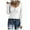 White, variant on BUIgtTklOP Women's Casual Solid Color Buttons Long Sleeve V-Neck Loose Shirt Blouse Top