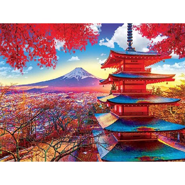 Taladro de pintura de diamante (DE1100) 5D DIY Imagen de paisaje completo Punto de cruz (K906) 30x40cm Hugtrwg Para estrenar