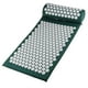 thumbnail image 2 of Juego de esterilla y almohada de acupresión para meditación, yoga y masaje. Cojín masajeador. Verde oscuro, 2 of 9