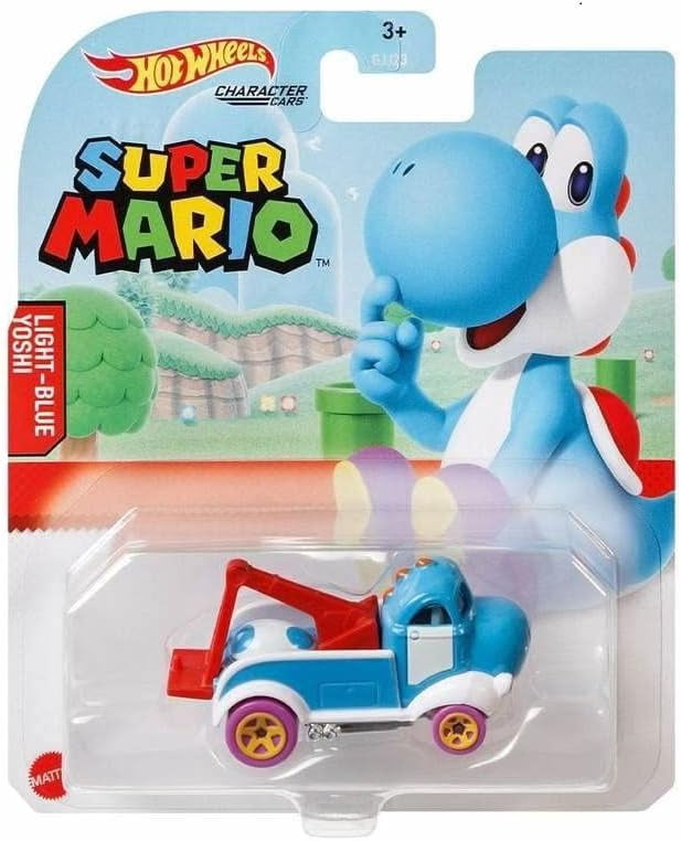 Hot Wheels 2021 Super Mario Character Cars Complete Set of 6 Diecast Vehicles from GJJ23-956G Release