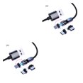 thumbnail image 2 of Cateissary Cable de succión magnética para USB Carga rápida Cabeza redonda Opcional 3 EN 1 Enchufe para Android Type3 NO3, 2 of 6