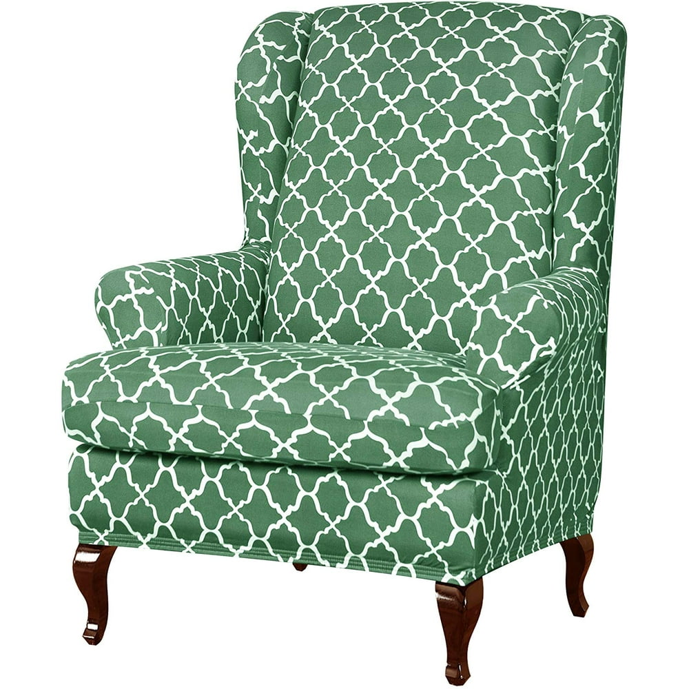 Subrtex Wingback Chair Slipcovers Wing Chair Armchair Covers Detachable