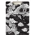thumbnail image 2 of 12.5"x9" Black Dragon Clipboards, Standard A4 Letter Size Nursing Clipboard with Low Profile Metal Clip Decorative Clip Board for Office Supplies,Gold, 2 of 7