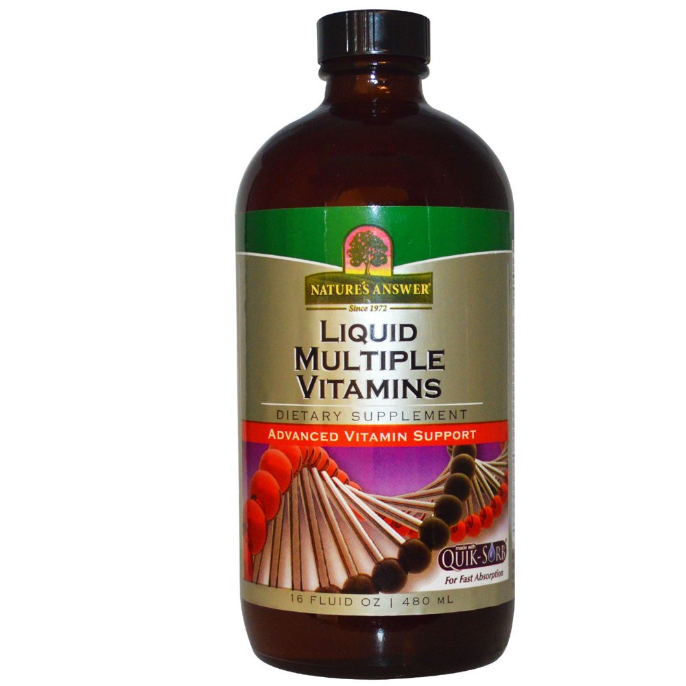 Nature's Answer Liquid Multiple Vitamins, 16 fl oz (480 ml) Walmart