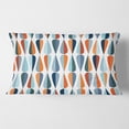 thumbnail image 2 of Designart Retro Abstract Drops V' Mid-Century Modern Throw Pillow - 12x20, 2 of 2