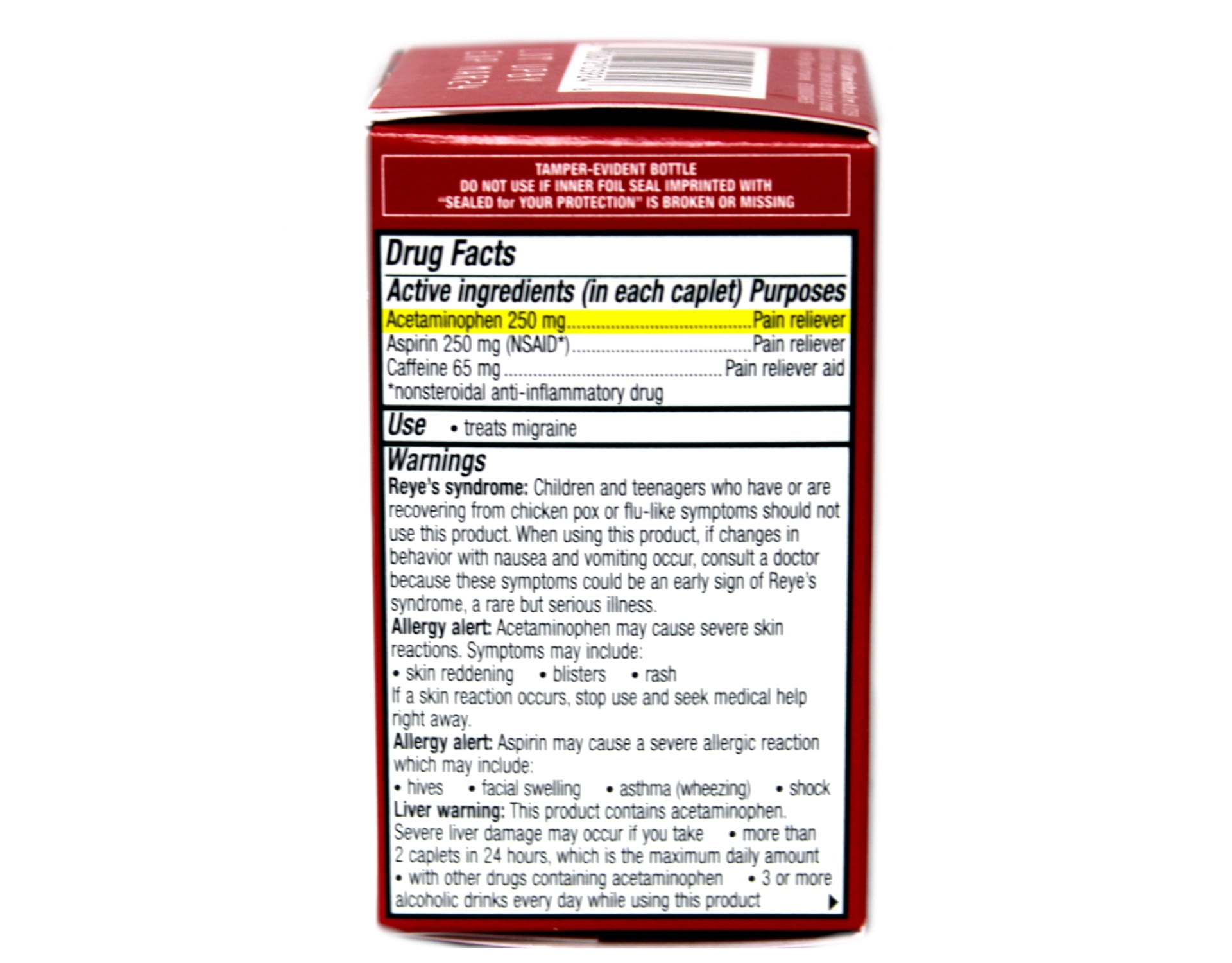 Excedrin Migraine Pain Relief, 24Count Caplets Chile Ubuy