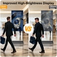 thumbnail image 3 of 32 Inch Floor Standing Digital Signage, 700nits High Brightness Slim Frameless Advertising Display, Digital Signage with CMS/U-Disk Plug&Play, Split Screen, 7/24 Timer switch,HDMI/USB/WiFi/Android OS, 3 of 11