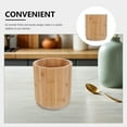 thumbnail image 3 of OFFIGAM Bamboo Rotating Utensil Holder for Kitchen Countertop with Spacious Compartments, 3 of 8