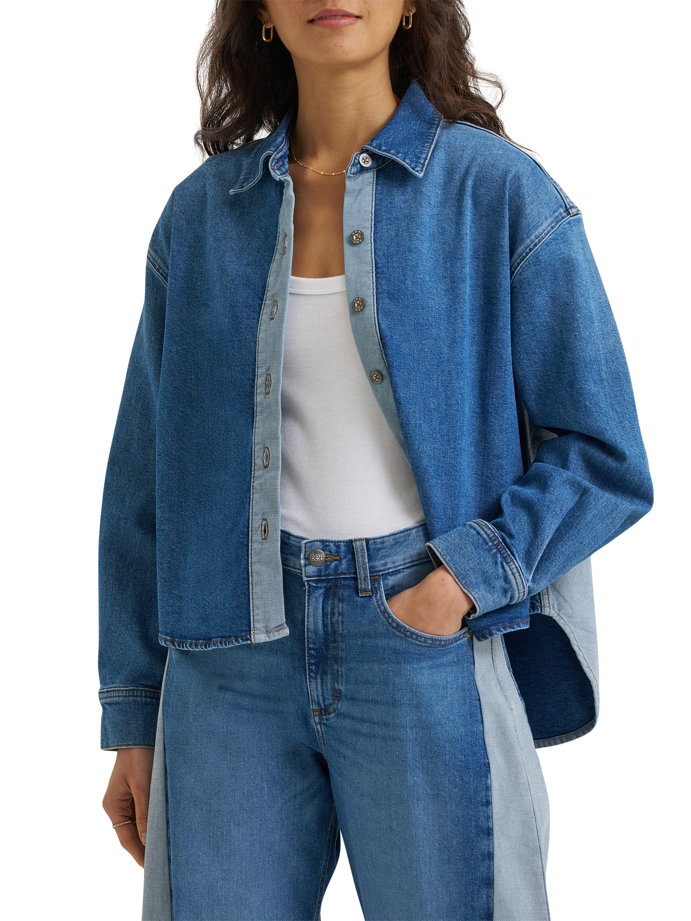 Lee® Women's Oversized High/Low Drapey Top