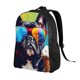 thumbnail image 2 of Fotbe Rainbow Bulldog Sunglasses Mochila de Viaje para Laptop, Mochila Ejecutiva Delgada y Resistente 15.6", 2 of 8