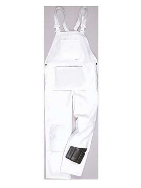 white painters bib overalls