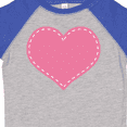 thumbnail image 4 of Inktastic Pink Heart (stitch Border) Girls Toddler T-Shirt, 4 of 5