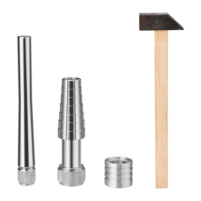 Kit para estirar anillos, reparar y agrandar anillos, ajustador para anillos de boda Plata