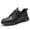 Black, variant on SKIUHS Men's Non Slip Oil & Water Resistant Chef Work Shoes – Comfortable Kitchen Footwear
