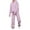 Purple, variant on Women's Athletic Outfit Set Fleece Hooded Sweatshirt Trousers Warm Two Piece Casual Wear