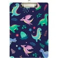thumbnail image 2 of FMSHPON Dinosaurs Clipboard Hardboard Wood Nursing Clip Board and Pull for Standard A4 Letter 13x9 inches, 2 of 8