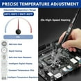 thumbnail image 3 of 80W Electric Soldering Iron Kit, Adjustable Temperature Digital Display Repair Soldering Tool Electronic Circuit Board Precision Welding Small Tool Kit, 3 of 6