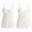 Winter White, variant on Women's Knit Babydoll Cami, Y2k Spaghetti Strap Peplum Top With Lace Trim V Neck, Sleeveless Tank Top A-Line Flared Hem for Jeans Cargos Mini Skirt, S-XXXL