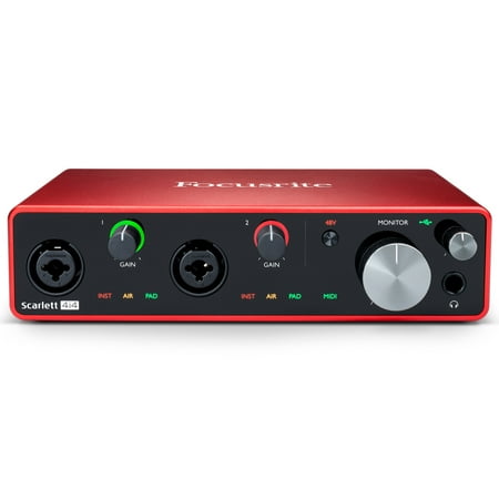Focusrite - Scarlett 4i4 3rd Generation Audio Interface - Red