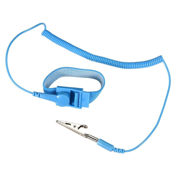 Unique Bargains Anti Static Wrist Straps, ESD Components, Stainless Steel Magnetic Tray Grounding Wire Alligator Clip